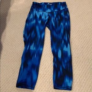 Blue running leggings - Women’s